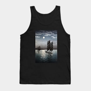 Boats at Shinagawa by Tsuchiya Koitsu Tank Top